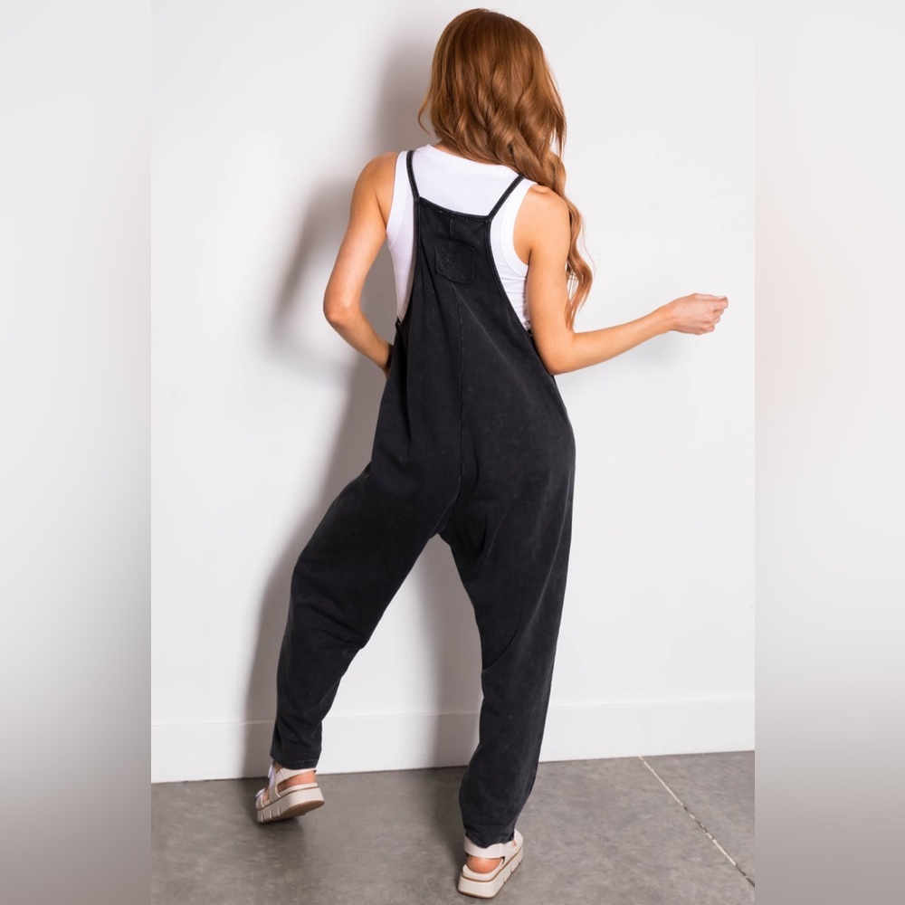 Stylish Coral Overalls - Picture 7 of 7